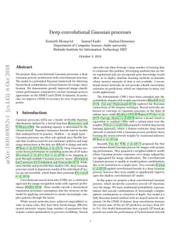 Deep convolutional Gaussian processes