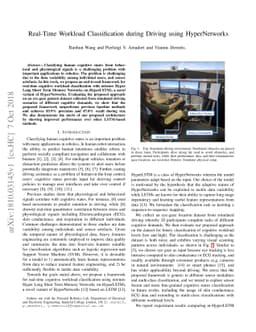 Real-Time Workload Classification during Driving using HyperNetworks