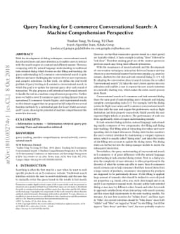 Query Tracking for E-commerce Conversational Search: A Machine
  Comprehension Perspective