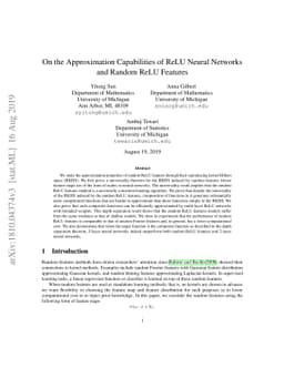 On the Approximation Properties of Random ReLU Features