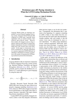 Persistence pays off: Paying Attention to What the LSTM Gating Mechanism
  Persists