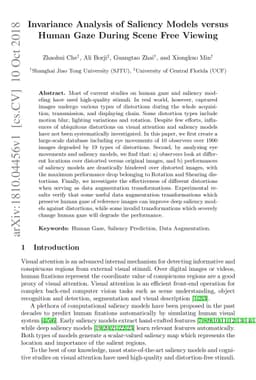 Invariance Analysis of Saliency Models versus Human Gaze During Scene
  Free Viewing