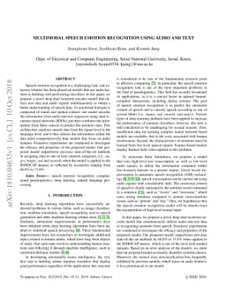 Multimodal Speech Emotion Recognition Using Audio and Text