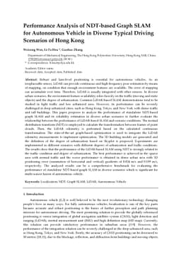 Performance Analysis of NDT-based Graph SLAM for Autonomous Vehicle in
  Diverse Typical Driving Scenarios of Hong Kong