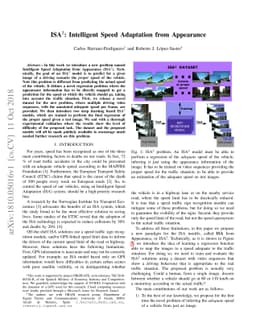ISA$^2$: Intelligent Speed Adaptation from Appearance