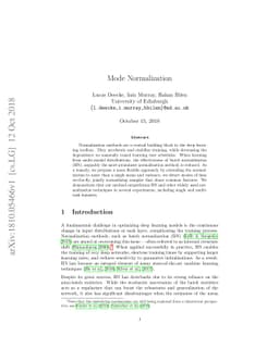 Mode Normalization