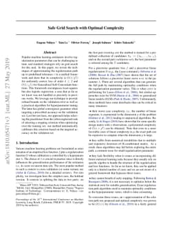 Safe Grid Search with Optimal Complexity