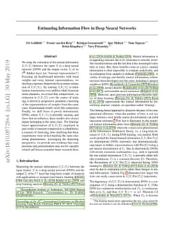 Estimating Information Flow in Deep Neural Networks