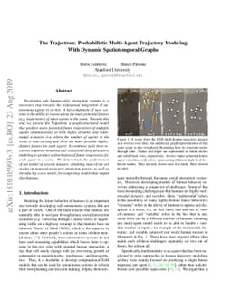 The Trajectron: Probabilistic Multi-Agent Trajectory Modeling With
  Dynamic Spatiotemporal Graphs