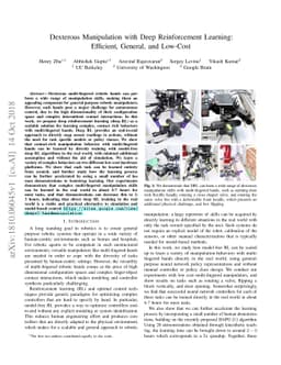 Dexterous Manipulation with Deep Reinforcement Learning: Efficient,
  General, and Low-Cost