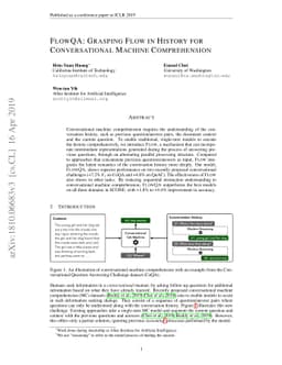FlowQA: Grasping Flow in History for Conversational Machine
  Comprehension