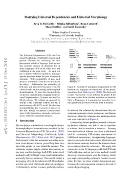 Marrying Universal Dependencies and Universal Morphology