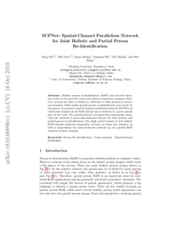 SCPNet: Spatial-Channel Parallelism Network for Joint Holistic and
  Partial Person Re-Identification