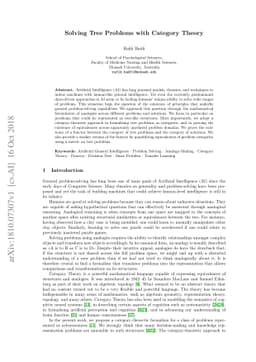 Solving Tree Problems with Category Theory