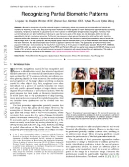 Recognizing Partial Biometric Patterns