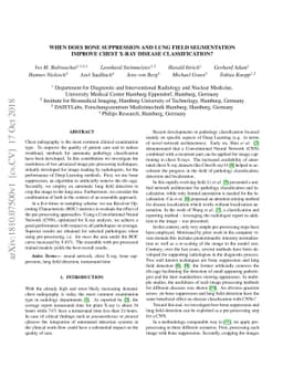 When does Bone Suppression and Lung Field Segmentation Improve Chest
  X-Ray Disease Classification?