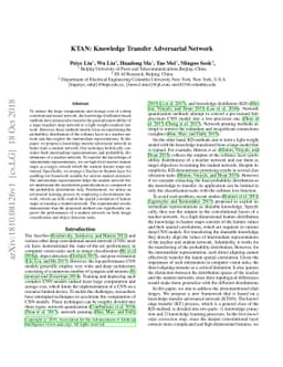 KTAN: Knowledge Transfer Adversarial Network