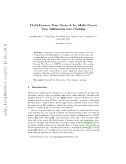 Multi-Domain Pose Network for Multi-Person Pose Estimation and Tracking