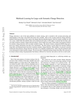 Multitask Learning for Large-scale Semantic Change Detection