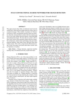 Fully Convolutional Siamese Networks for Change Detection