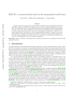 BCR-Net: a neural network based on the nonstandard wavelet form