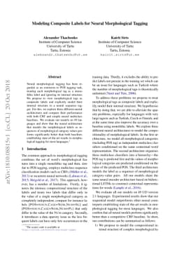 Modeling Composite Labels for Neural Morphological Tagging