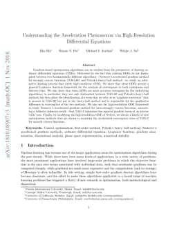 Understanding the Acceleration Phenomenon via High-Resolution
  Differential Equations