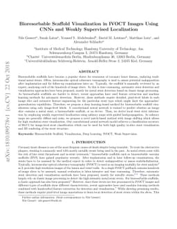 Bioresorbable Scaffold Visualization in IVOCT Images Using CNNs and
  Weakly Supervised Localization