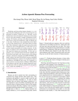 Action-Agnostic Human Pose Forecasting