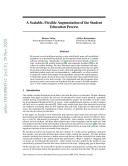 A Scalable, Flexible Augmentation of the Student Education Process