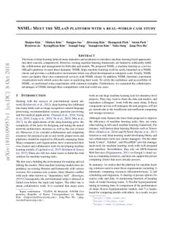 NSML: Meet the MLaaS platform with a real-world case study
