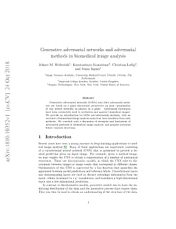 Generative adversarial networks and adversarial methods in biomedical
  image analysis