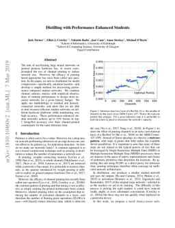 Distilling with Performance Enhanced Students