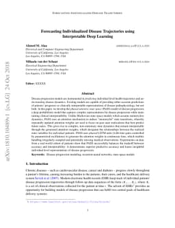 Forecasting Individualized Disease Trajectories using Interpretable Deep
  Learning