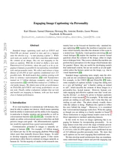 Engaging Image Captioning Via Personality