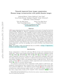 Towards improved lossy image compression: Human image reconstruction
  with public-domain images