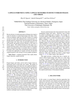 Capsule-Forensics: Using Capsule Networks to Detect Forged Images and
  Videos