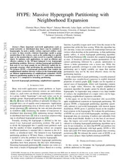 HYPE: Massive Hypergraph Partitioning with Neighborhood Expansion