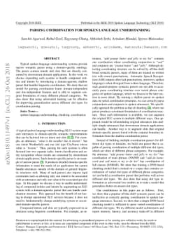 Parsing Coordination for Spoken Language Understanding