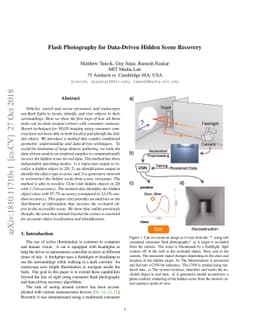 Flash Photography for Data-Driven Hidden Scene Recovery