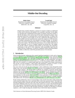 Middle-Out Decoding