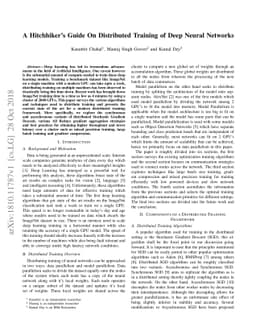 A Hitchhiker's Guide On Distributed Training of Deep Neural Networks