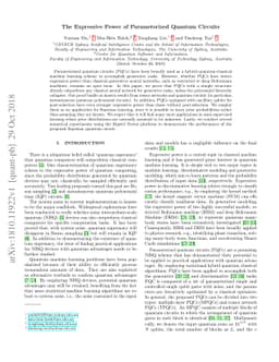 The Expressive Power of Parameterized Quantum Circuits