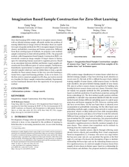 Imagination Based Sample Construction for Zero-Shot Learning