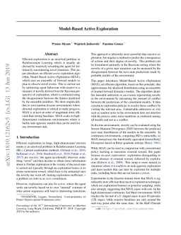 Model-Based Active Exploration