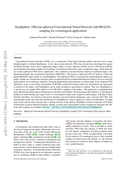 DeepSphere: Efficient spherical Convolutional Neural Network with
  HEALPix sampling for cosmological applications