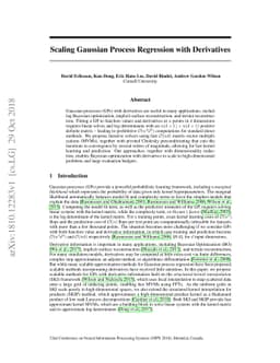 Scaling Gaussian Process Regression with Derivatives