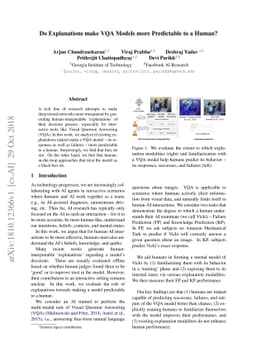 Do Explanations make VQA Models more Predictable to a Human?