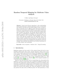 Random Temporal Skipping for Multirate Video Analysis