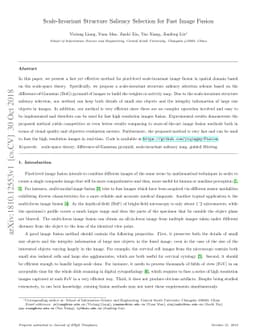 Scale-Invariant Structure Saliency Selection for Fast Image Fusion